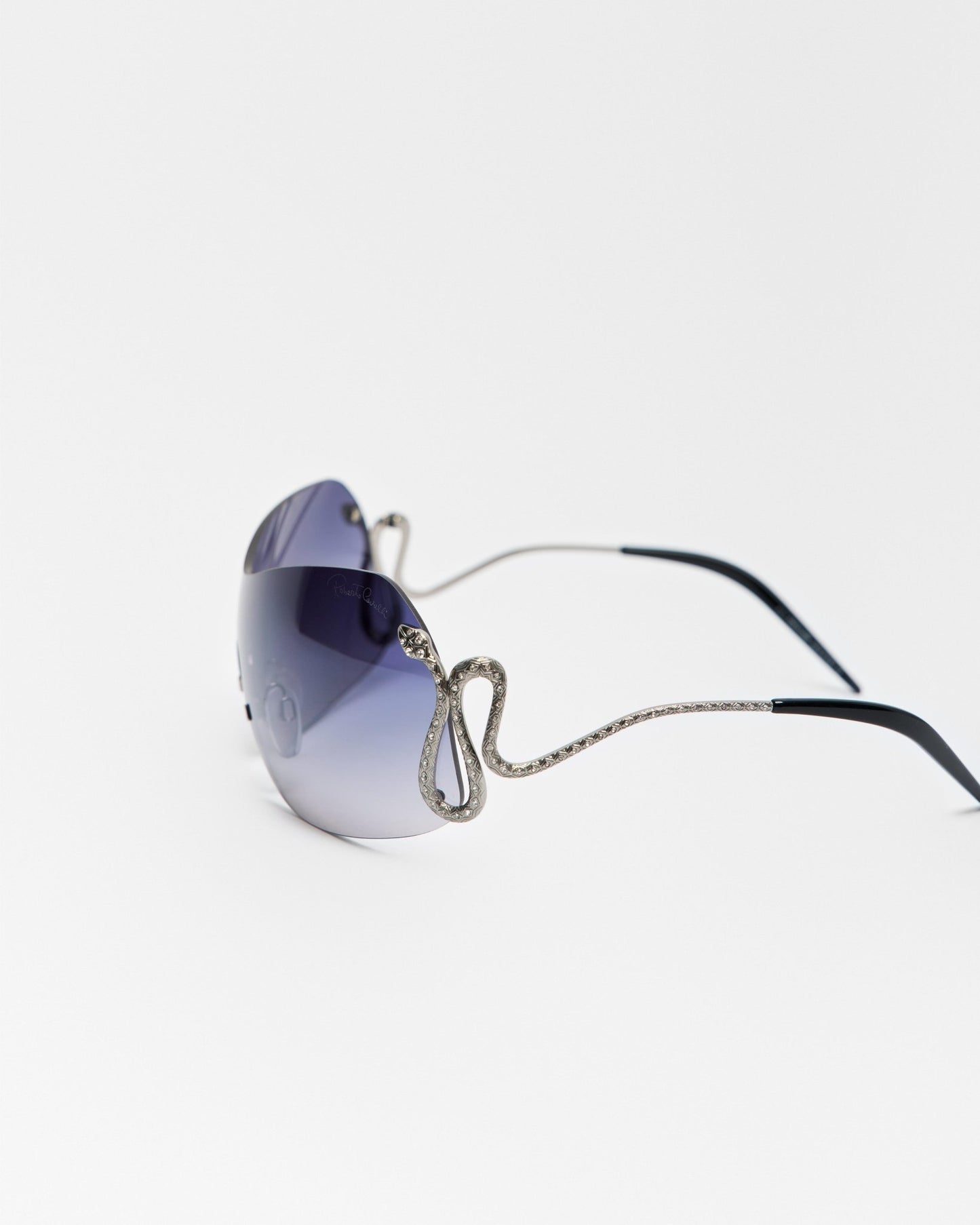 Roberto Cavalli Rimless Shield Sunglasses