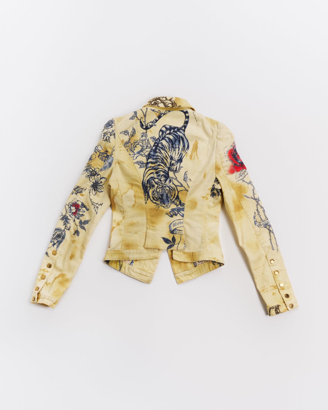Roberto Cavalli Runway Denim Suit