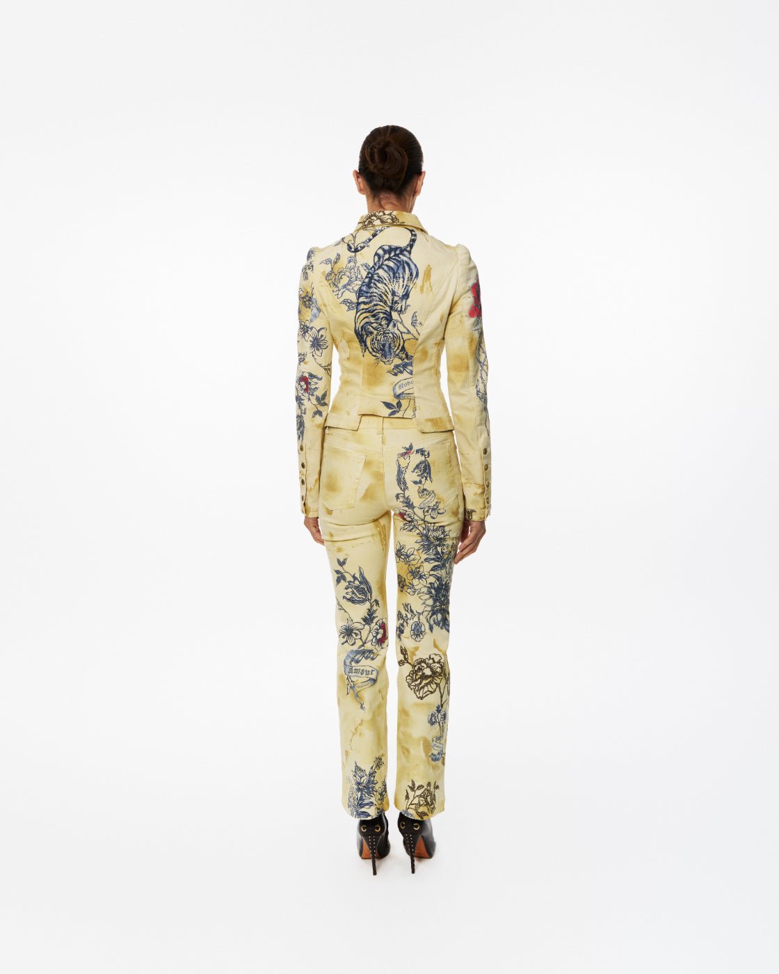 Roberto Cavalli Runway Denim Suit