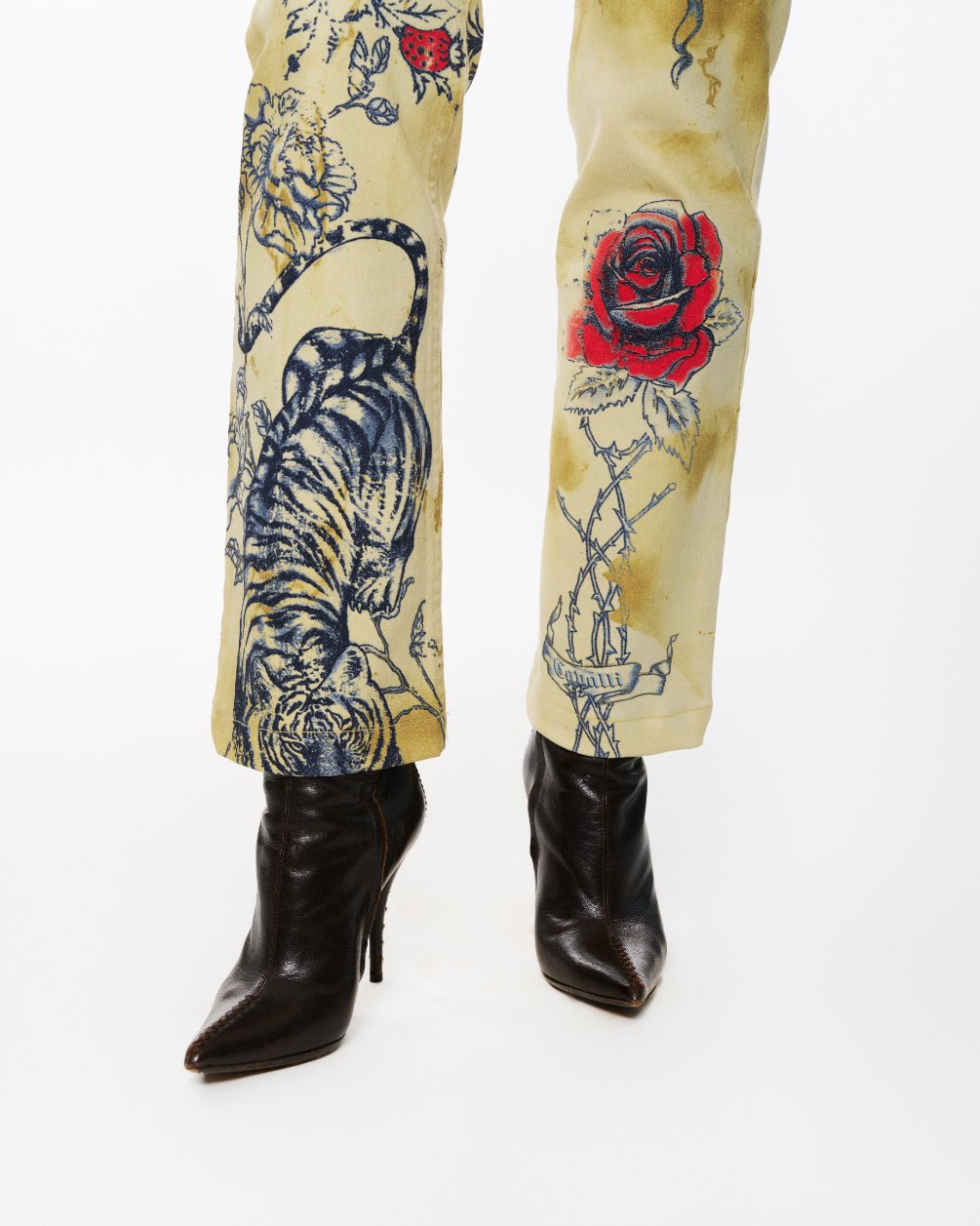 Roberto Cavalli Runway Denim Suit