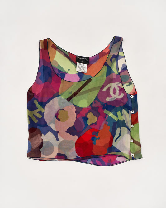 Vintage Chanel Chiffon Top