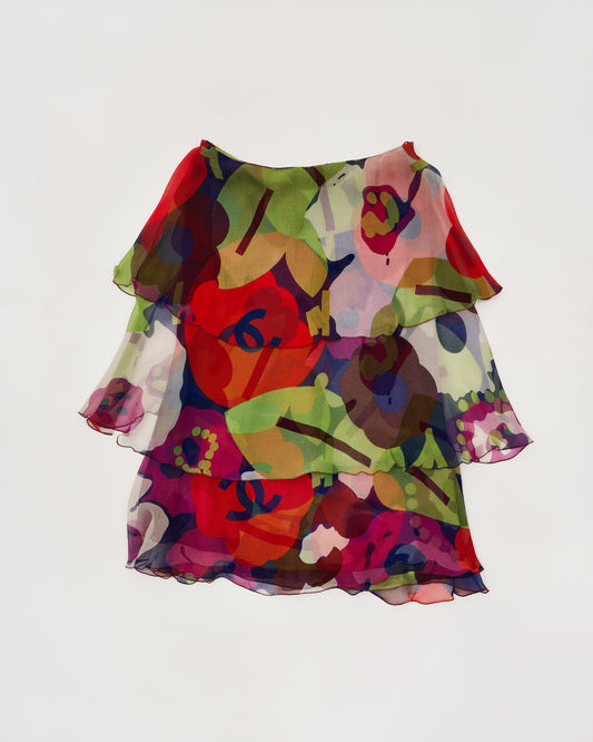 Chanel Vintage Chiffon Skirt