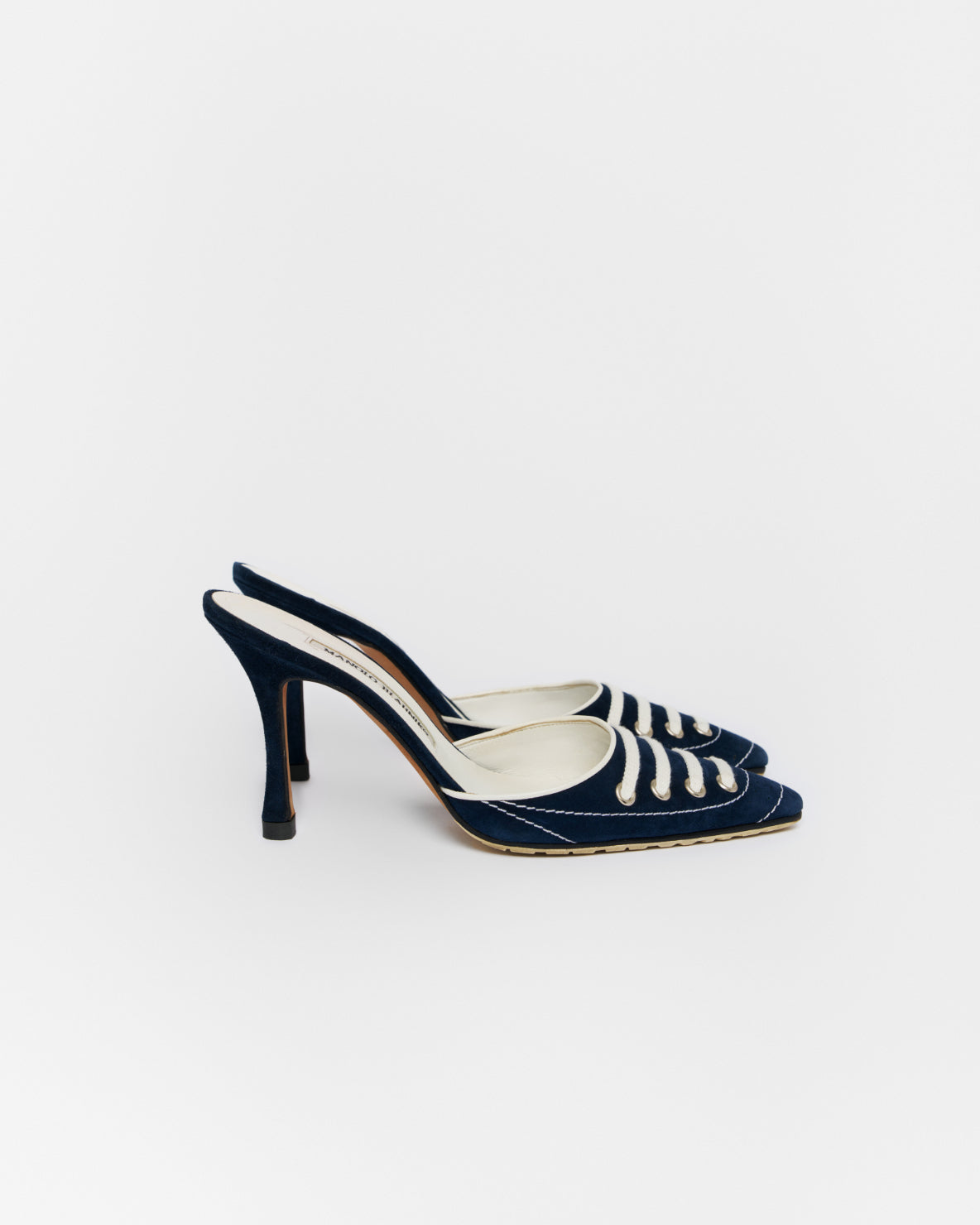 Manolo Blahnik Suede Sneaker Mule