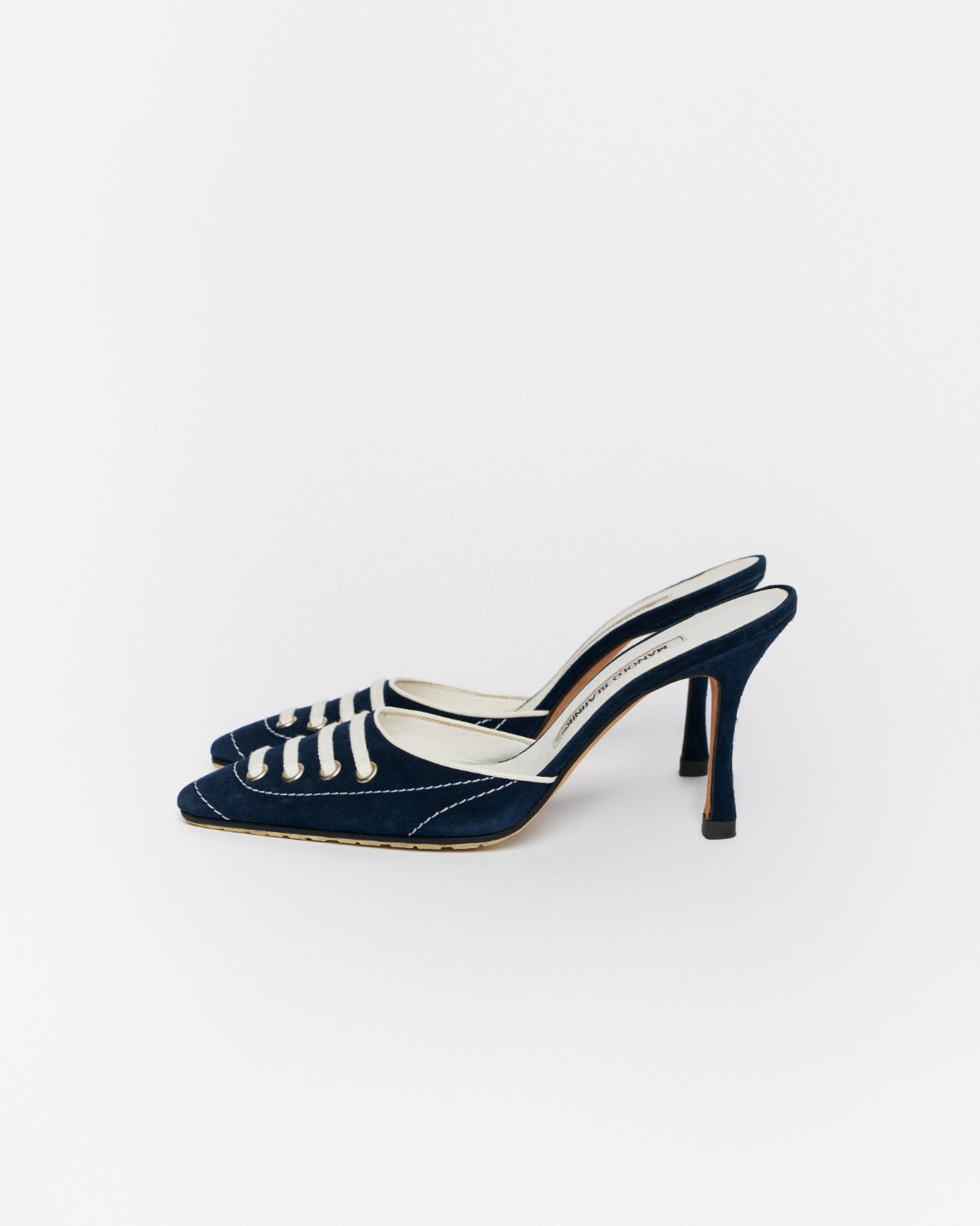 Manolo Blahnik Suede Sneaker Mule