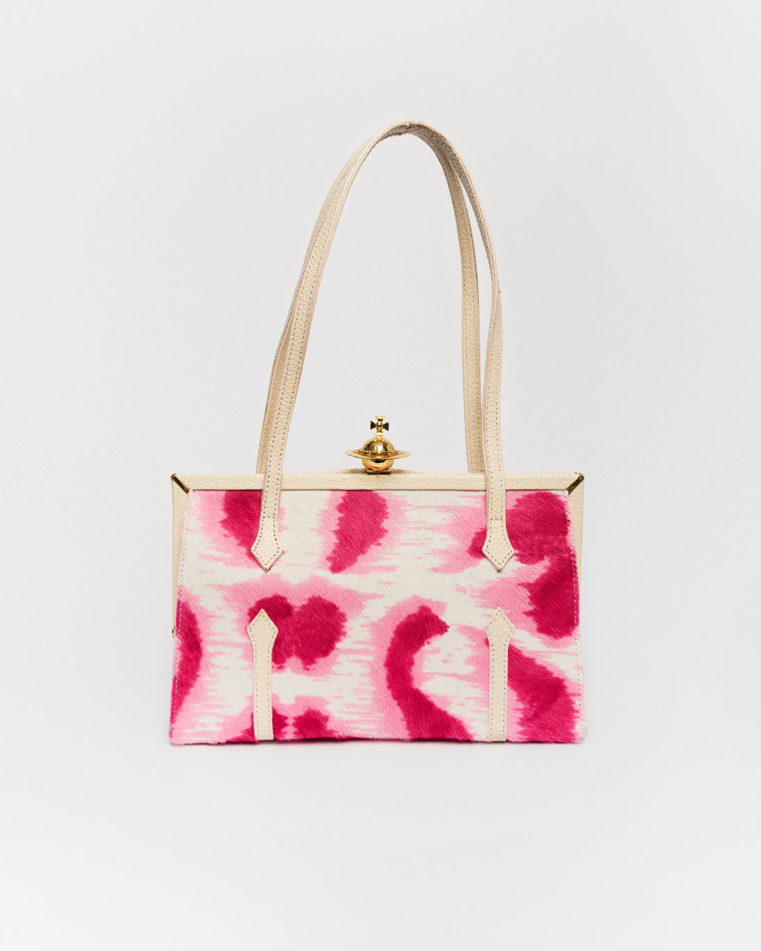 Vivienne Westwood pink leopard bag