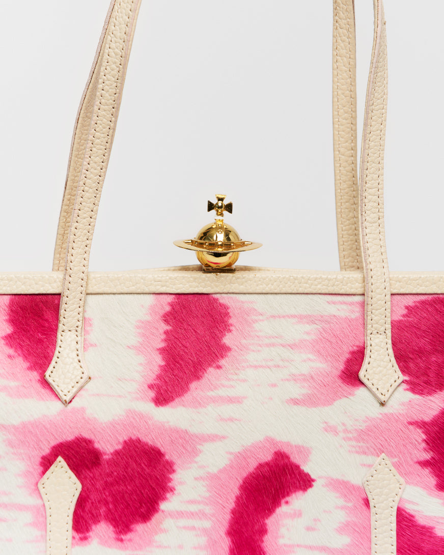 Vivienne Westwood pink leopard bag