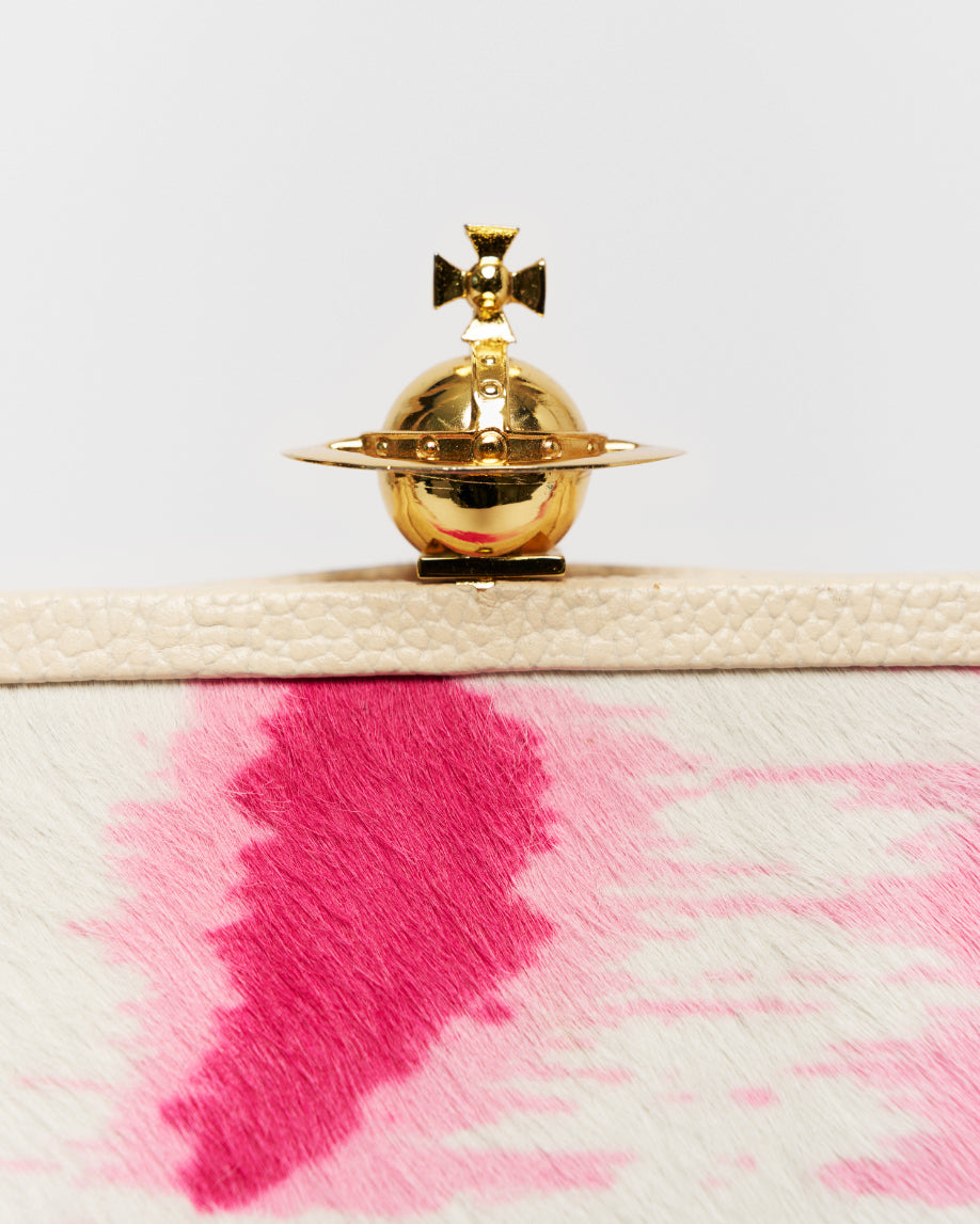Vivienne Westwood pink leopard bag
