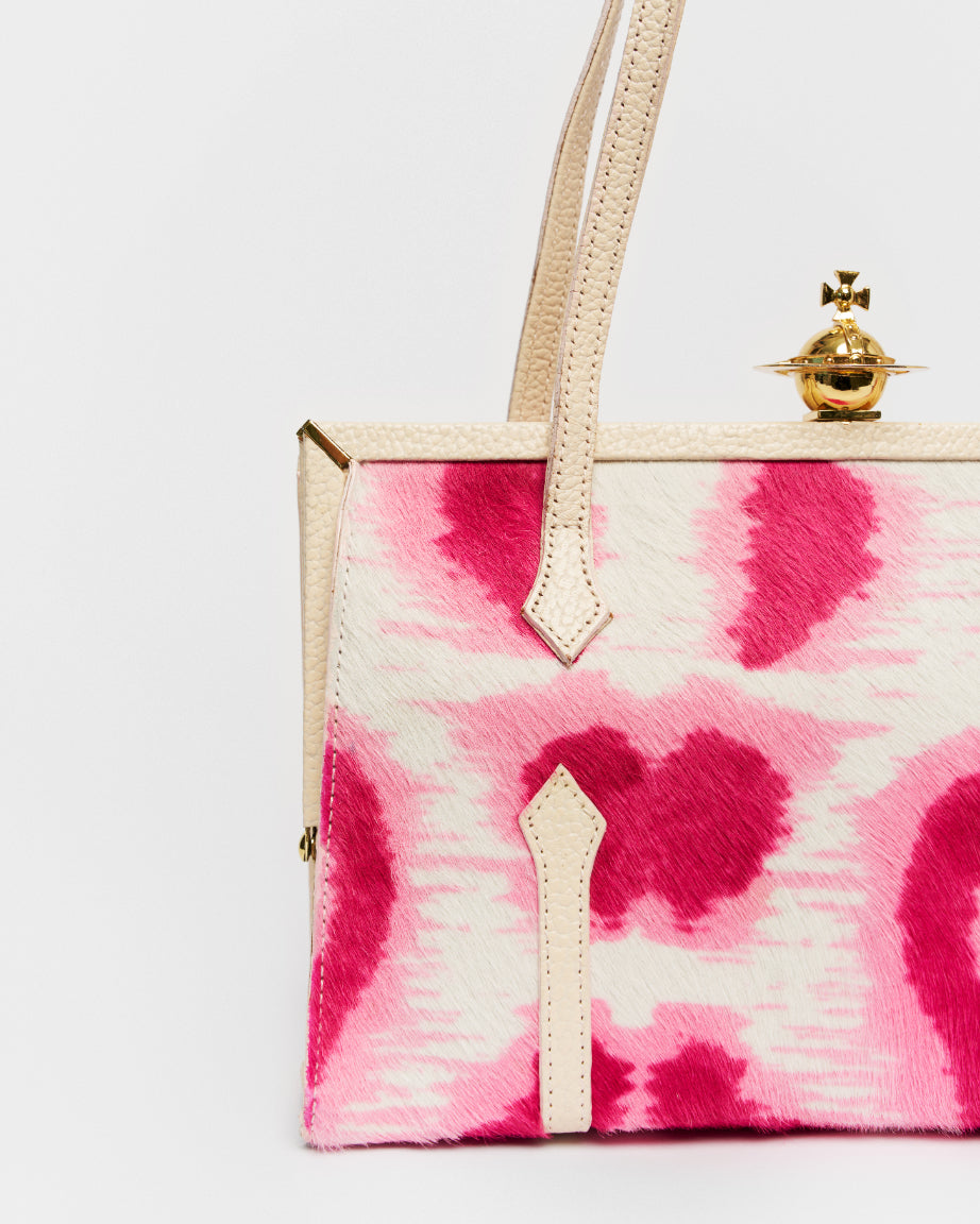 Vivienne Westwood pink leopard bag