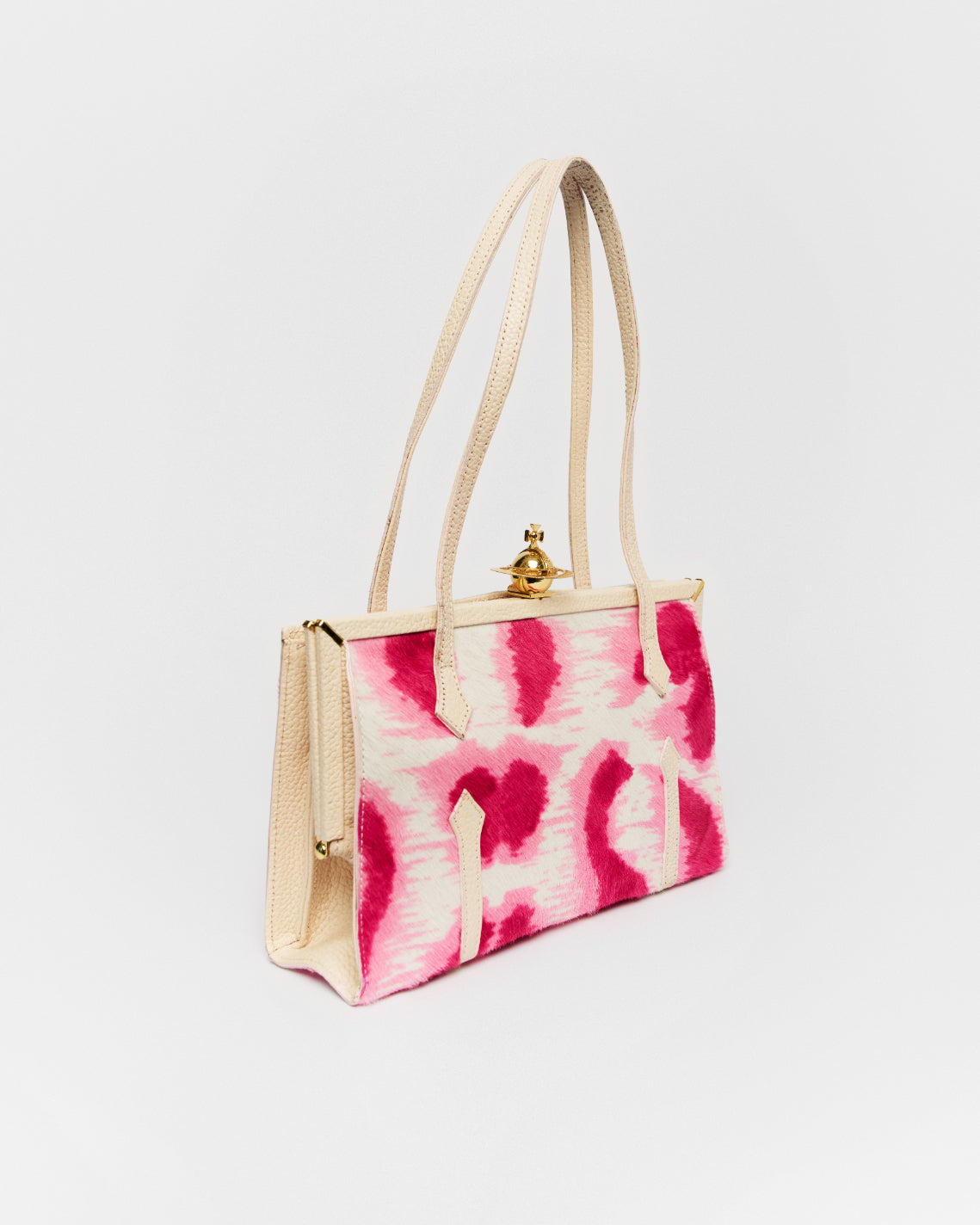Vivienne Westwood pink leopard bag