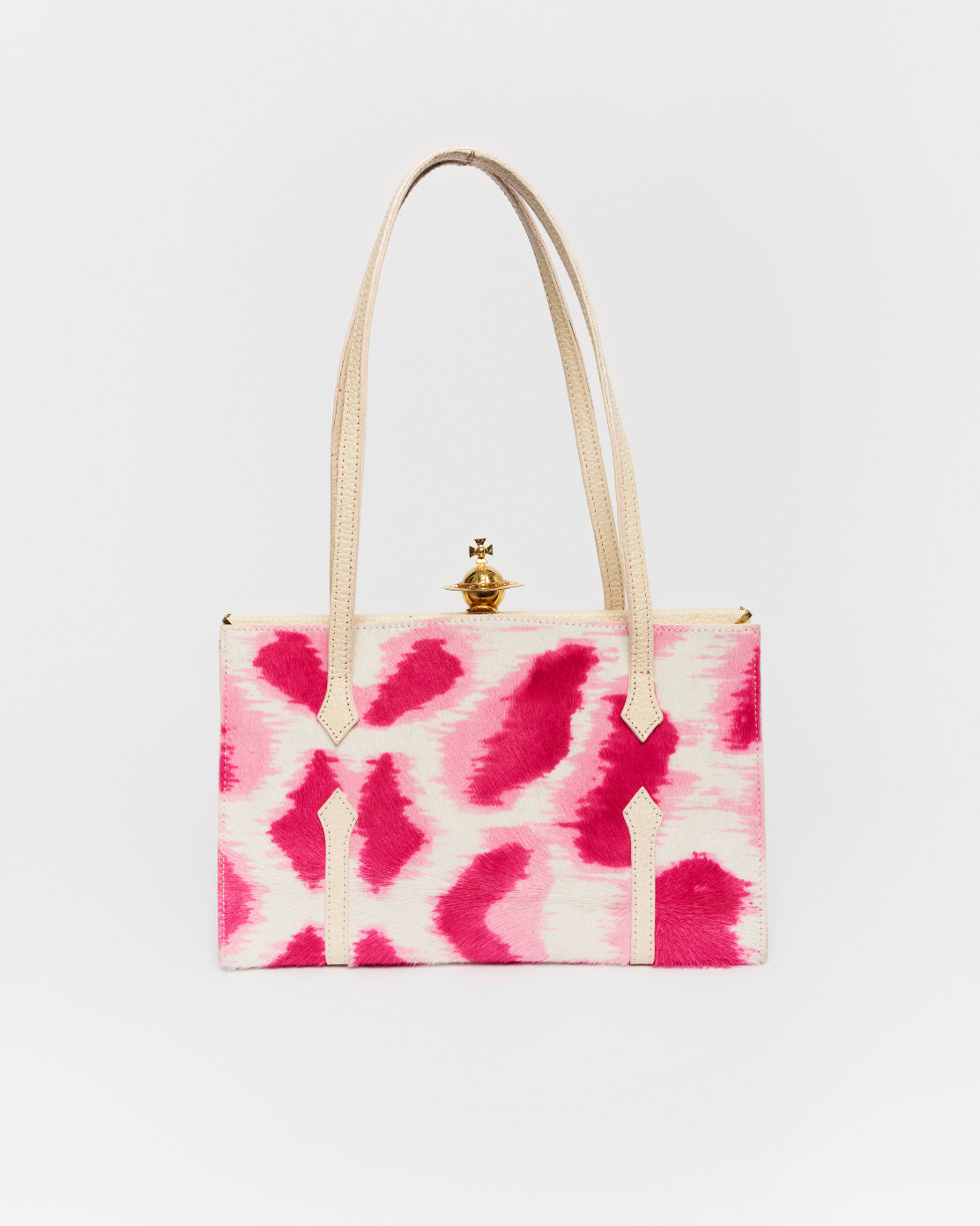 Vivienne Westwood pink leopard bag