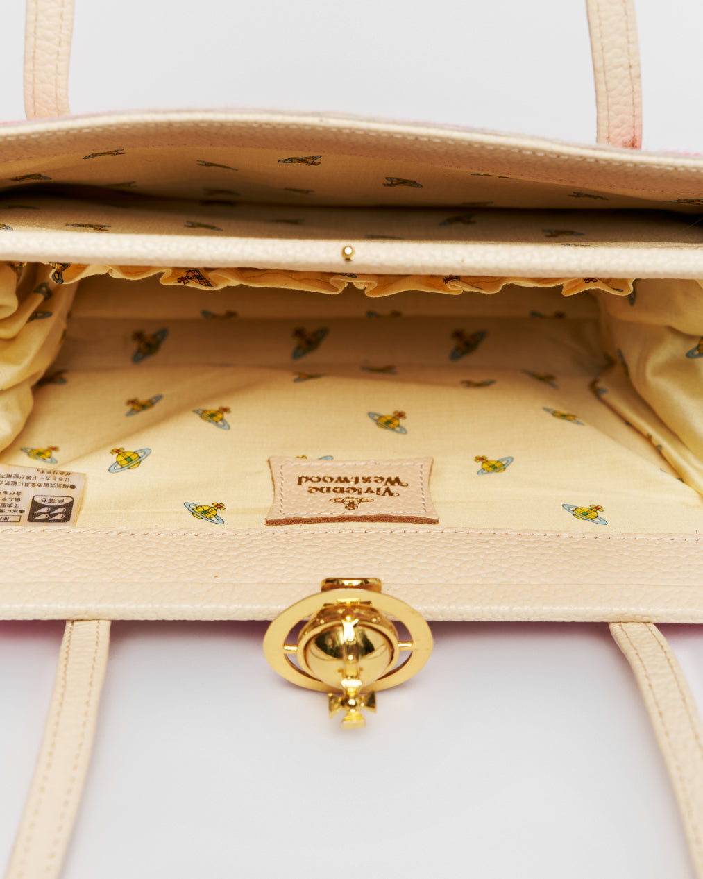 Vivienne Westwood pink leopard bag