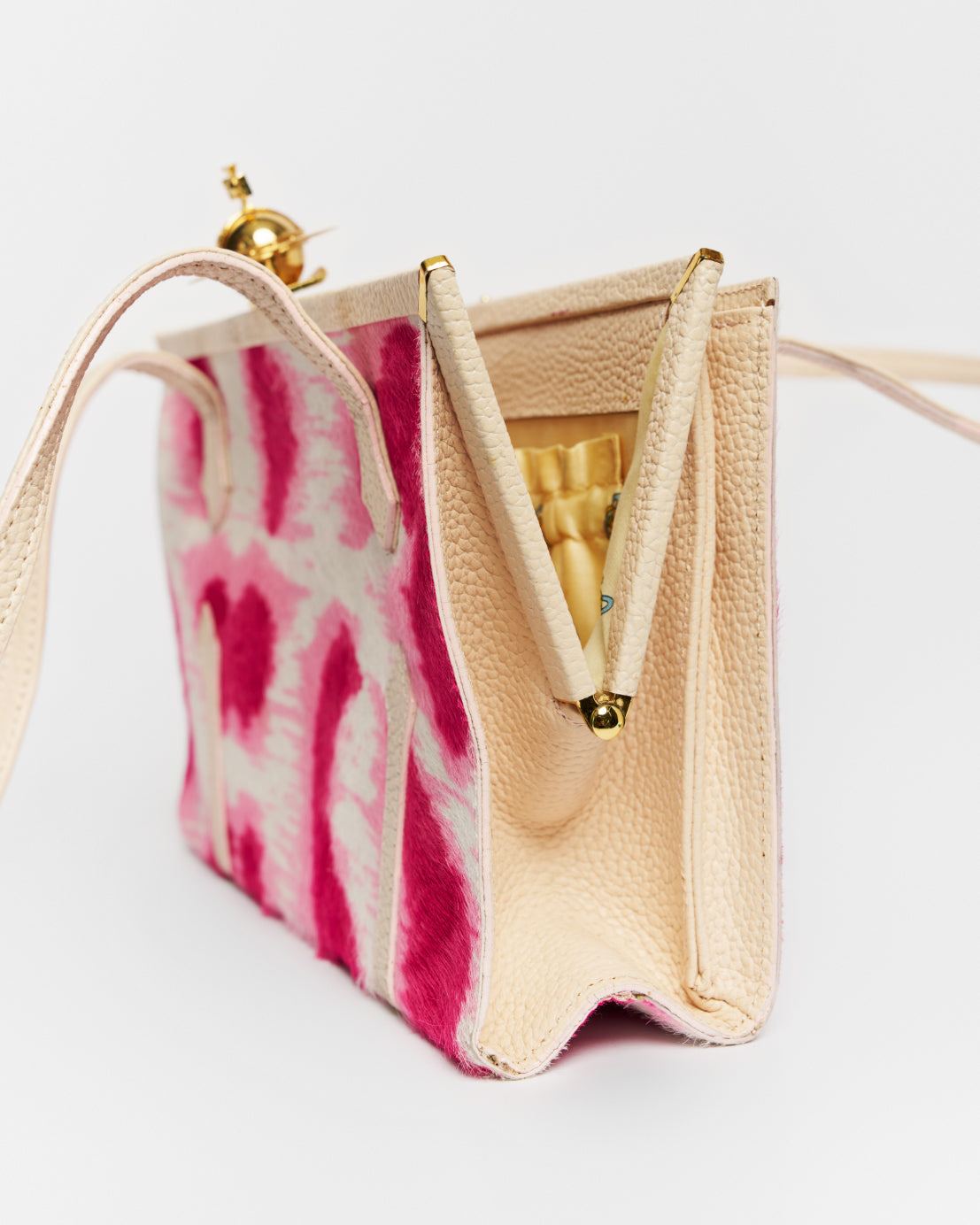 Vivienne Westwood pink leopard bag