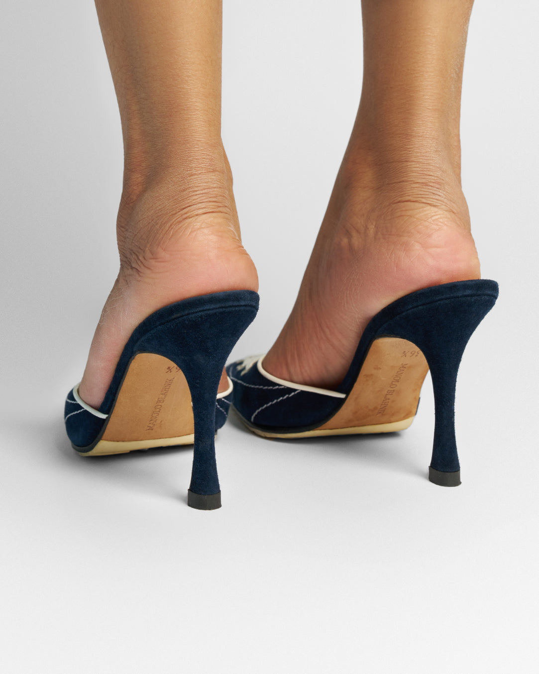 Manolo Blahnik Suede Sneaker Mule