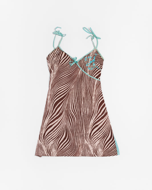 Blumarine Vintage Zebra Mini Dress
