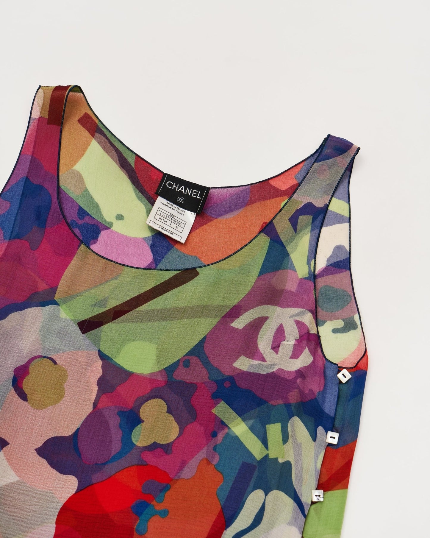 Vintage Chanel Chiffon Top