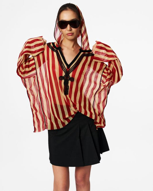 Vintage Jean Paul Gaultier Sheer Hooded Dress